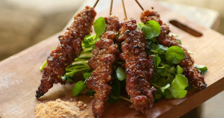 Beef Kebabs in Oyster Sauce
