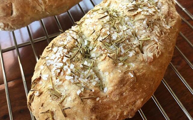 Rosemary and sea salt artisan bread