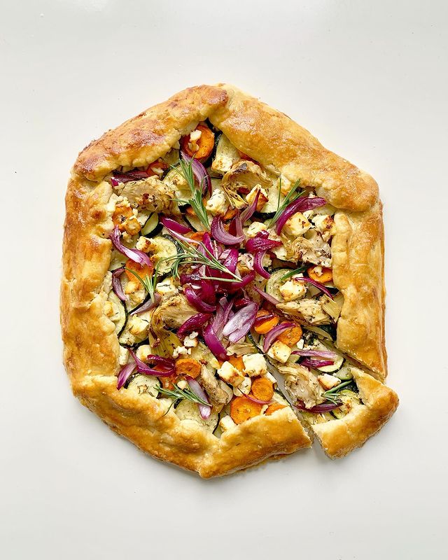 Veggie Galette With Caramelized Onions