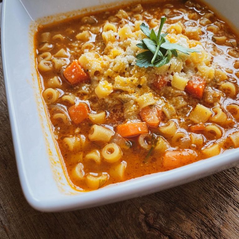 Italian pastina soup