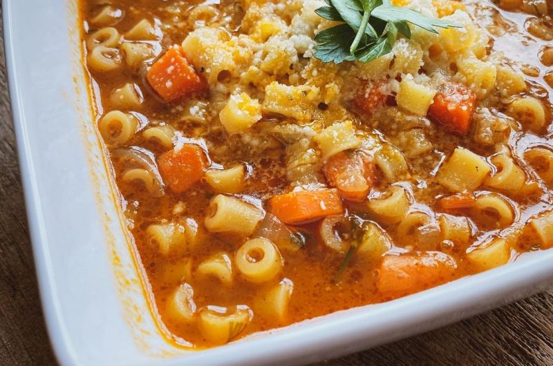 Italian pastina soup